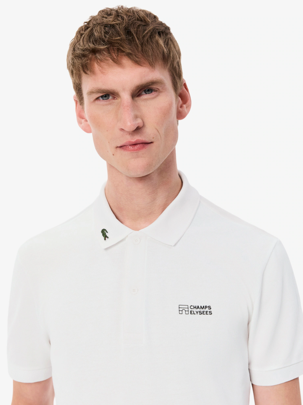 LACOSTE Regular Fit L.12.12 Champs-Élysées Edition Polo Shirt White