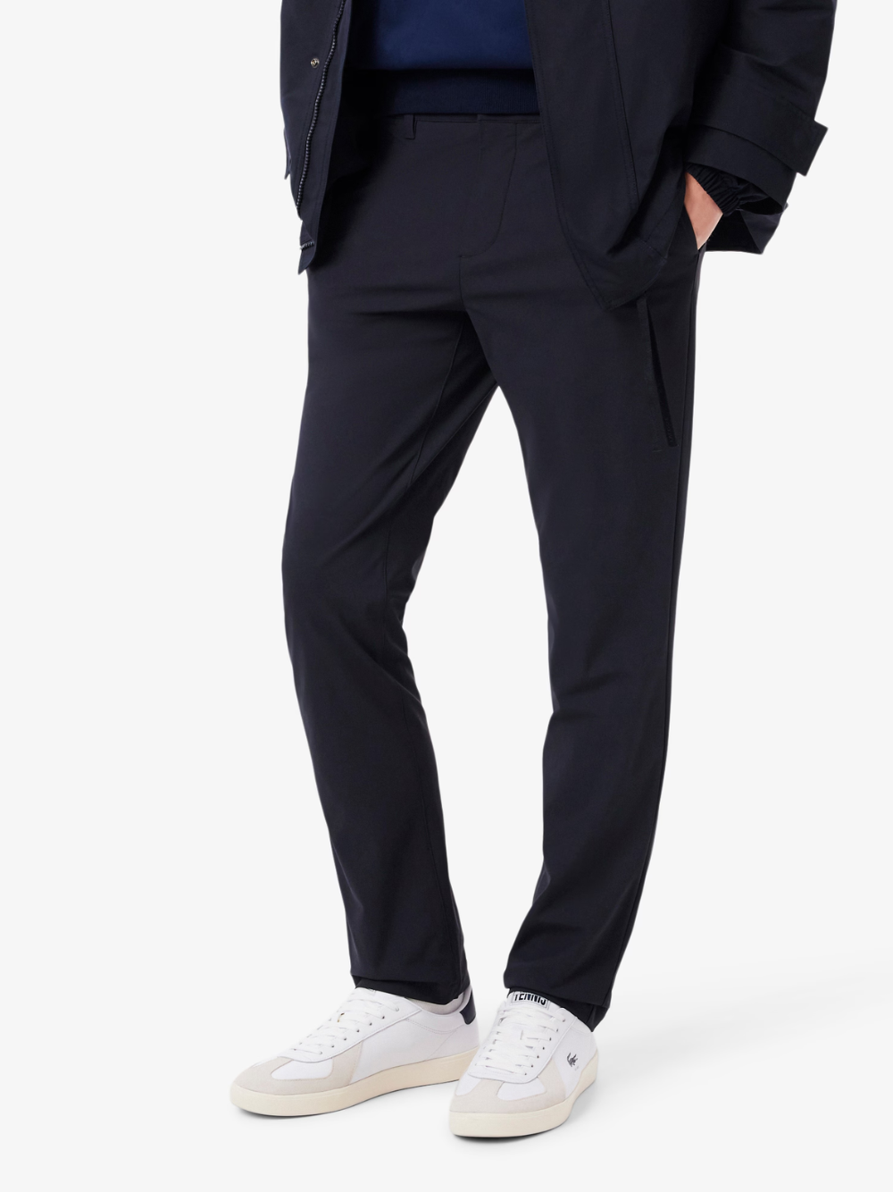 LACOSTE Slim Fit Stretch Commuter Pants Navy