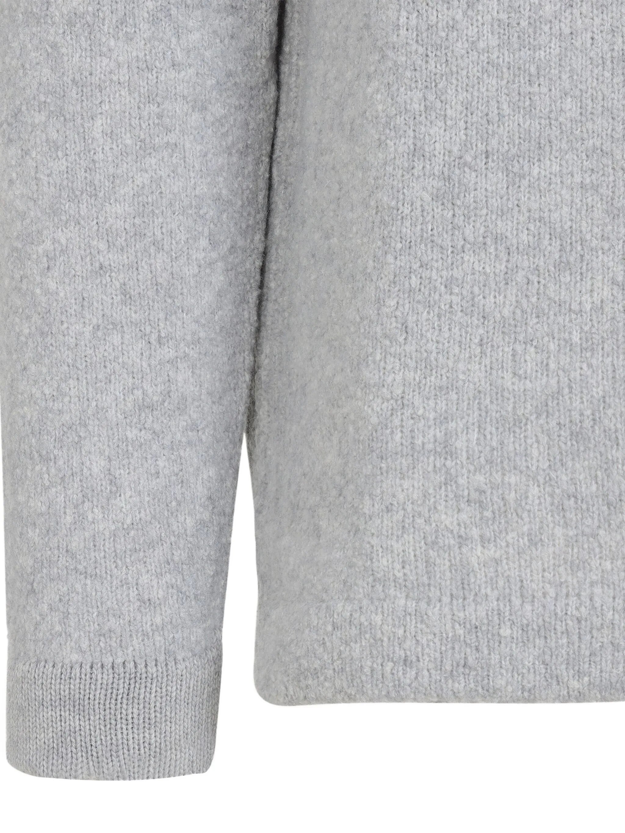 STONE ISLAND Ribbed Crewneck Sweater Grey