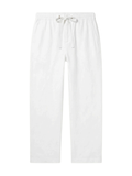 AMÉLIE CHARME Linen Trousers White