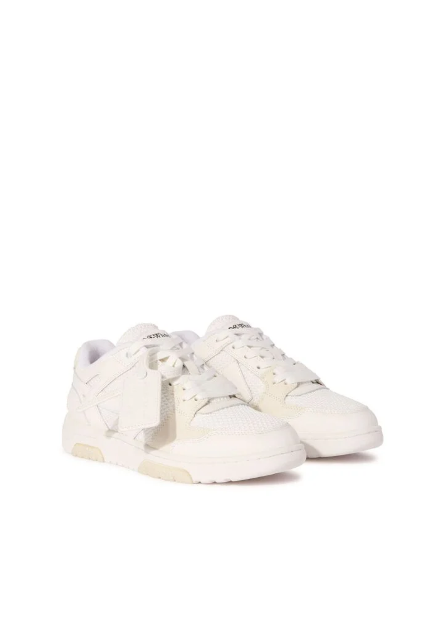 OFF WHITE WOMENS Out Of Office Slim Sneakers White/White