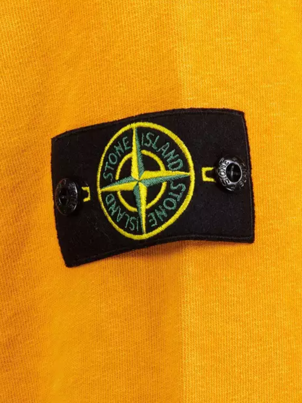 STONE ISLAND Old Treatment Crewneck Sweatshirt Orange