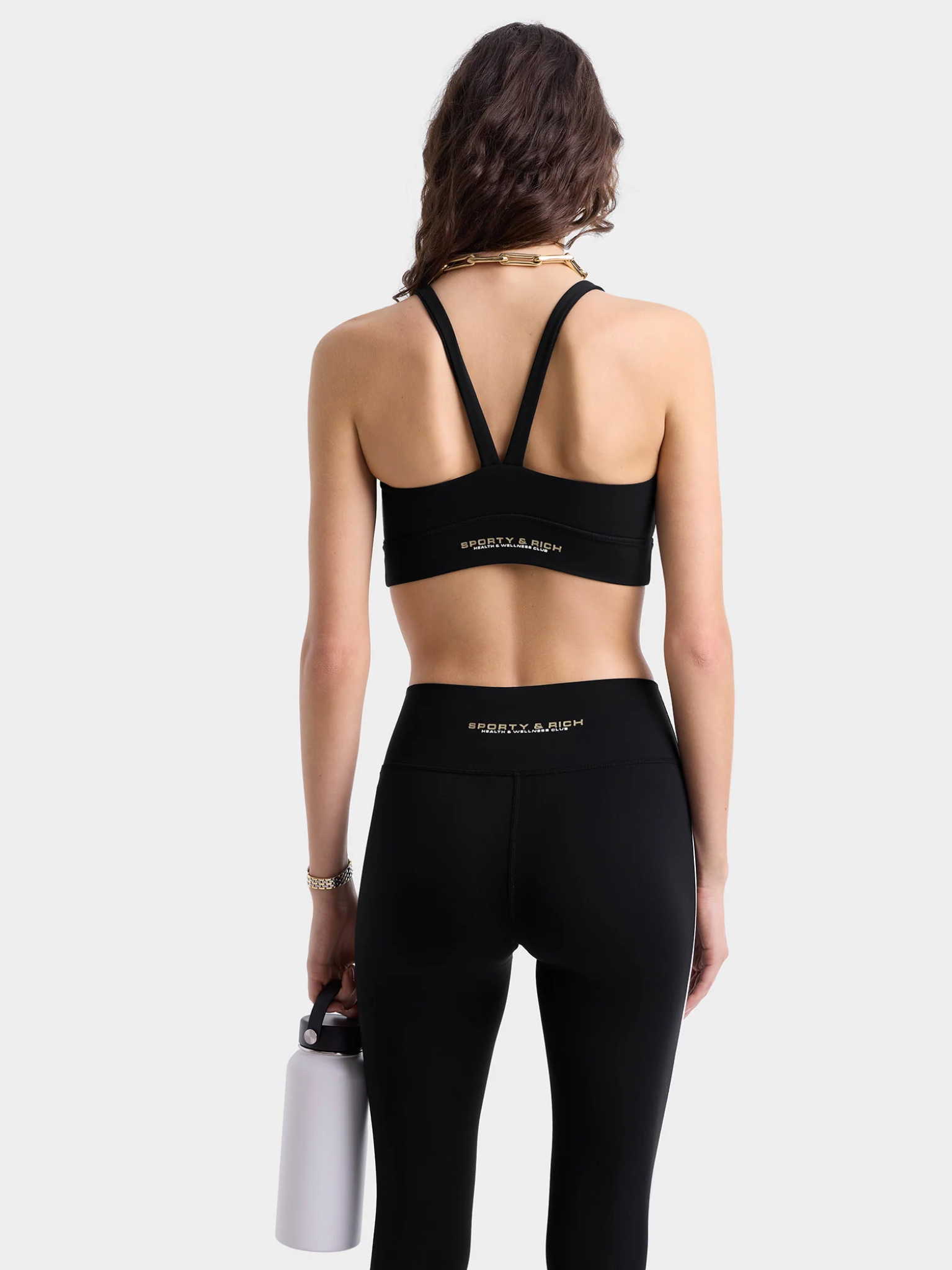 SPORTY & RICH WOMEN Bold Health Leggings Black