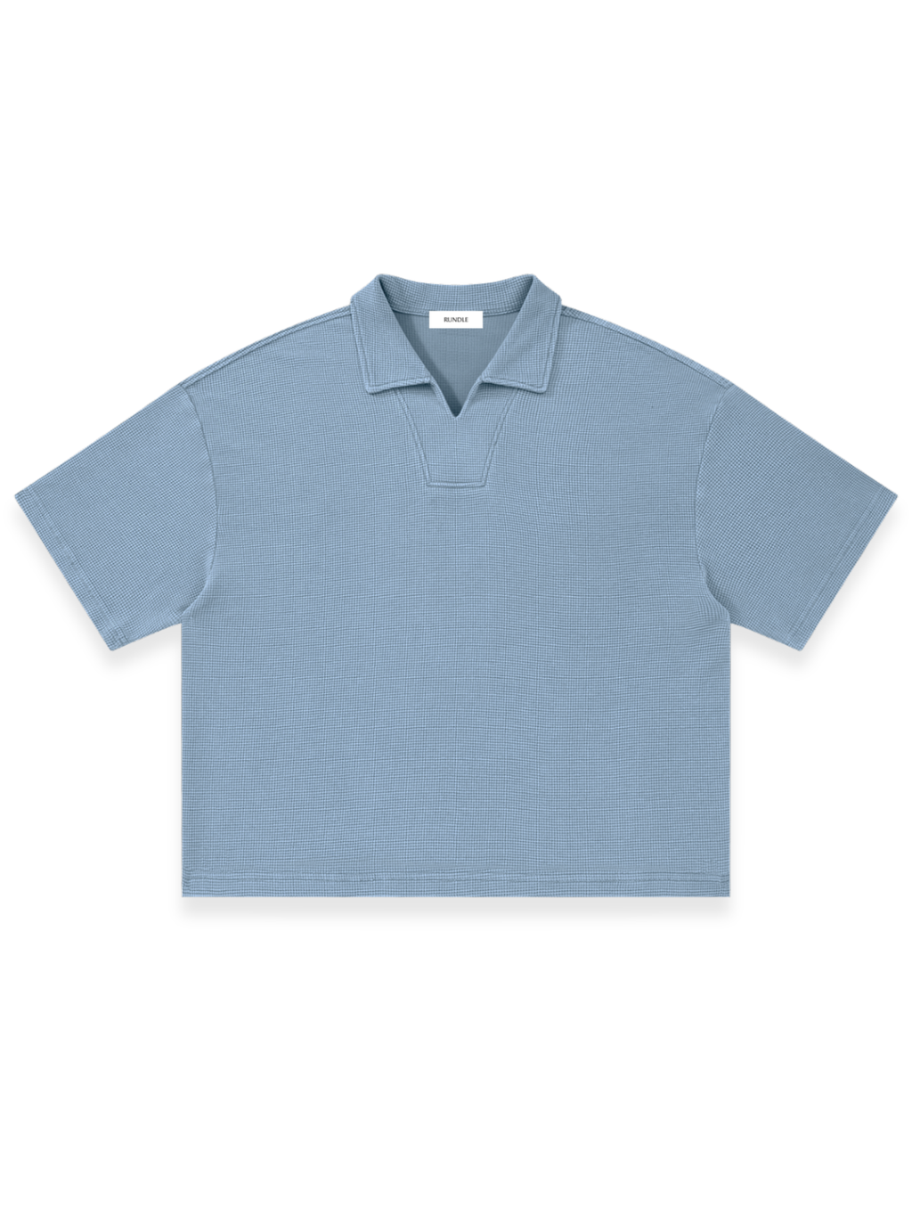 RUNDLE L'Enova Boxy Polo Shirt Sky Blue
