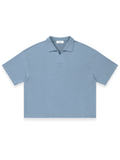 RUNDLE L'Enova Boxy Polo Shirt Sky Blue