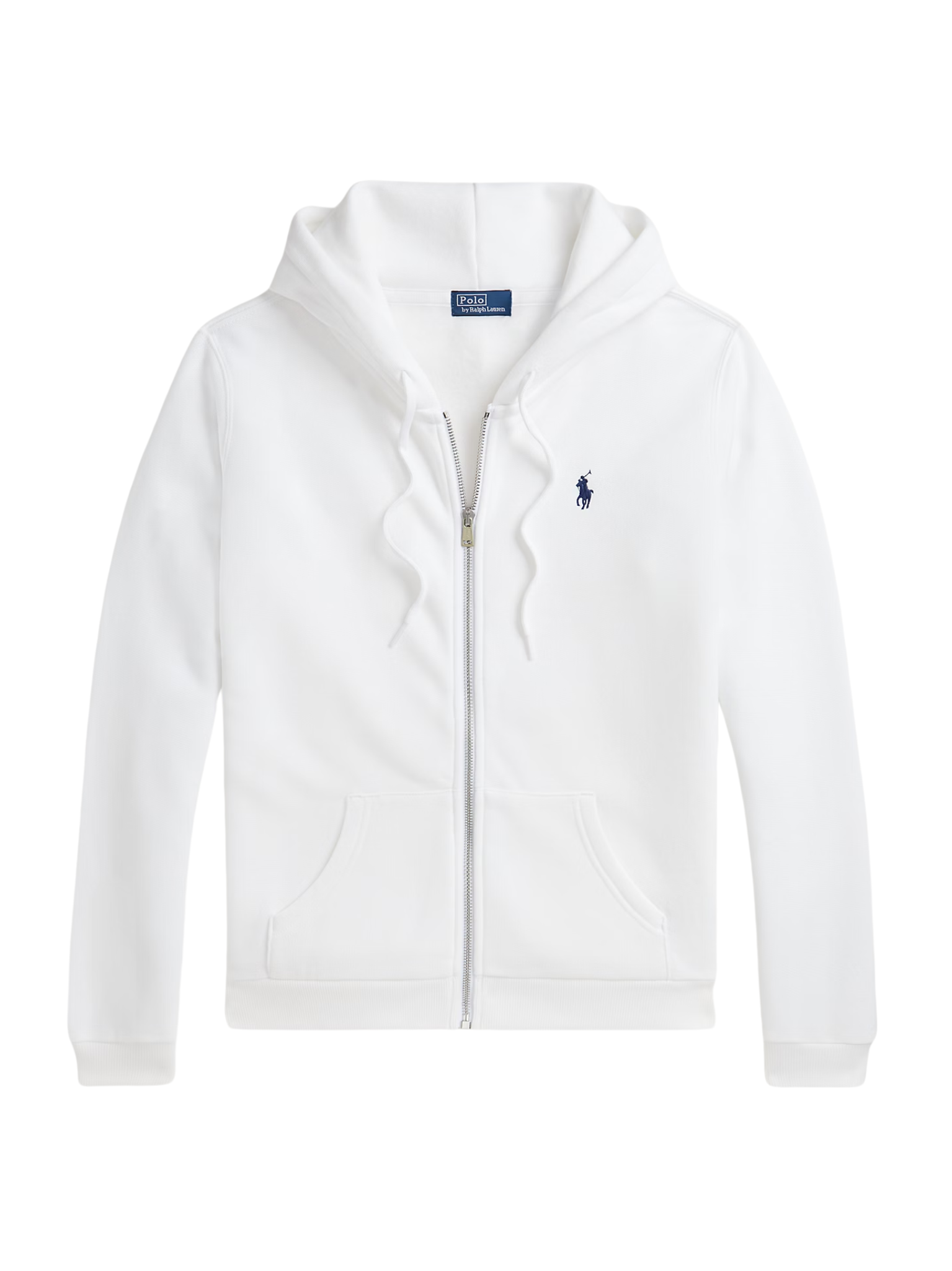 RALPH LAUREN WOMEN Fleece Full-Zip Hoodie White