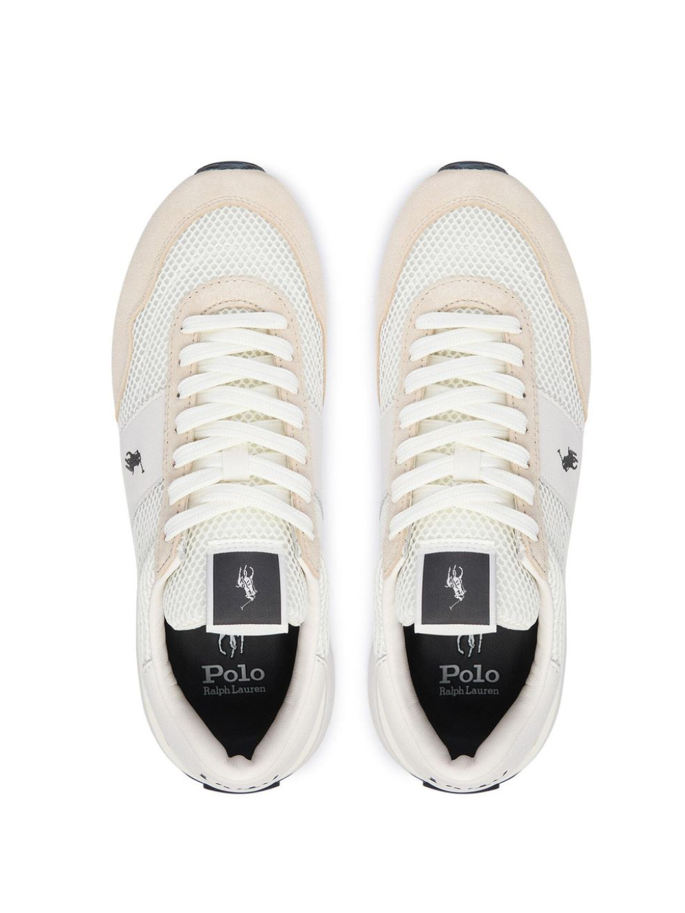 RALPH LAUREN Train 89 Leather-Oxford Sneakers Deckwash White/Cream