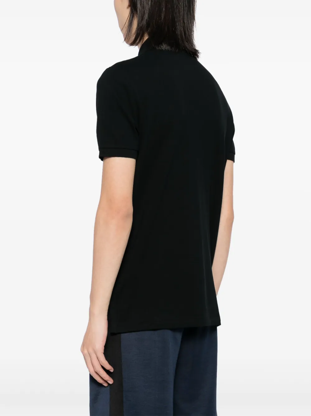 RALPH LAUREN Custom Slim Fit Stretch Mesh Polo Shirt Black