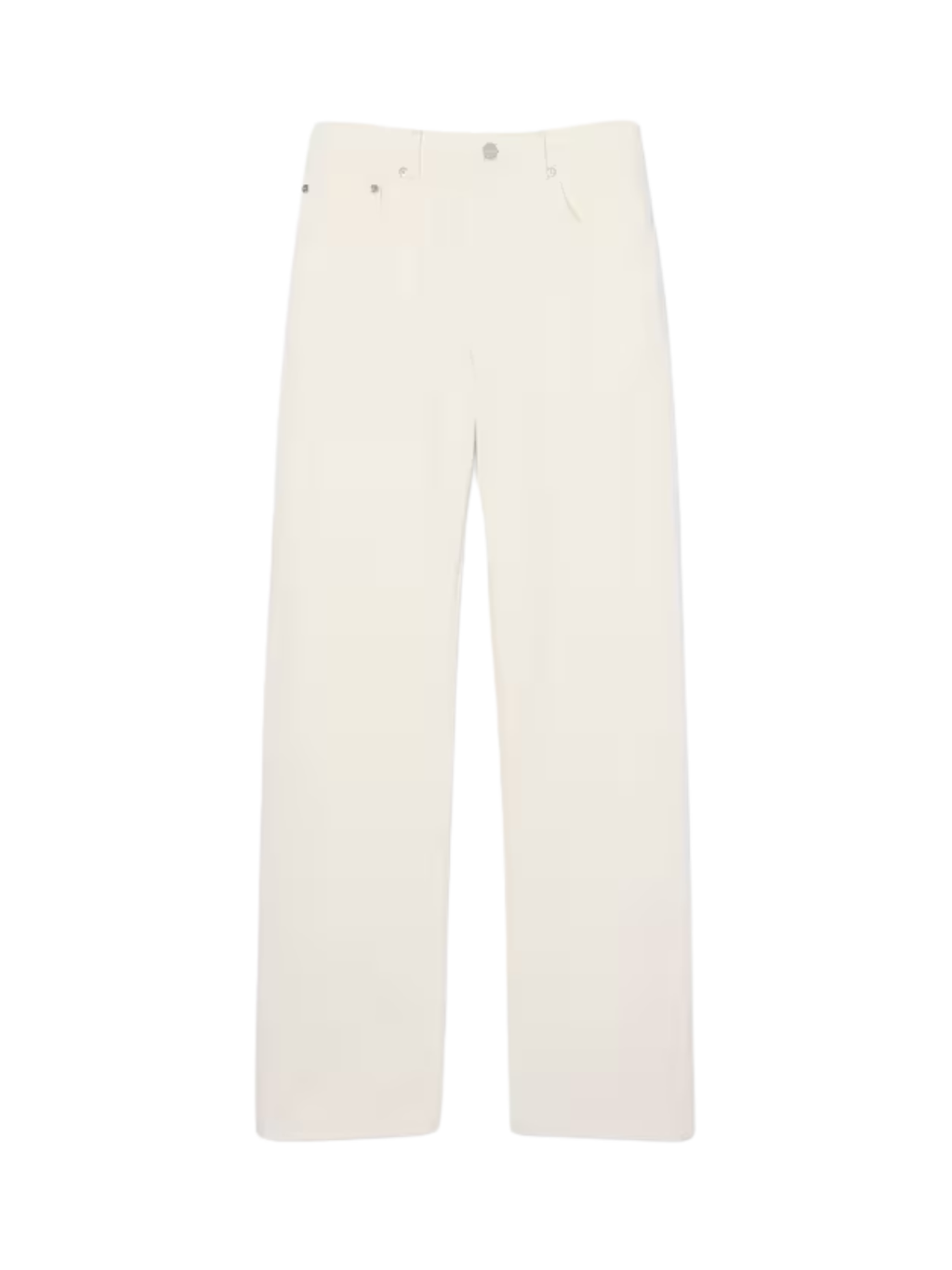 LACOSTE 5 Pocket Straight Cut Jeans White