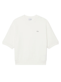 LACOSTE Relaxed Fit Short Sleeved Sweatshirt White