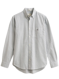 GANT Regular Fit Banker Stripe Classic Oxford Shirt Persian Blue