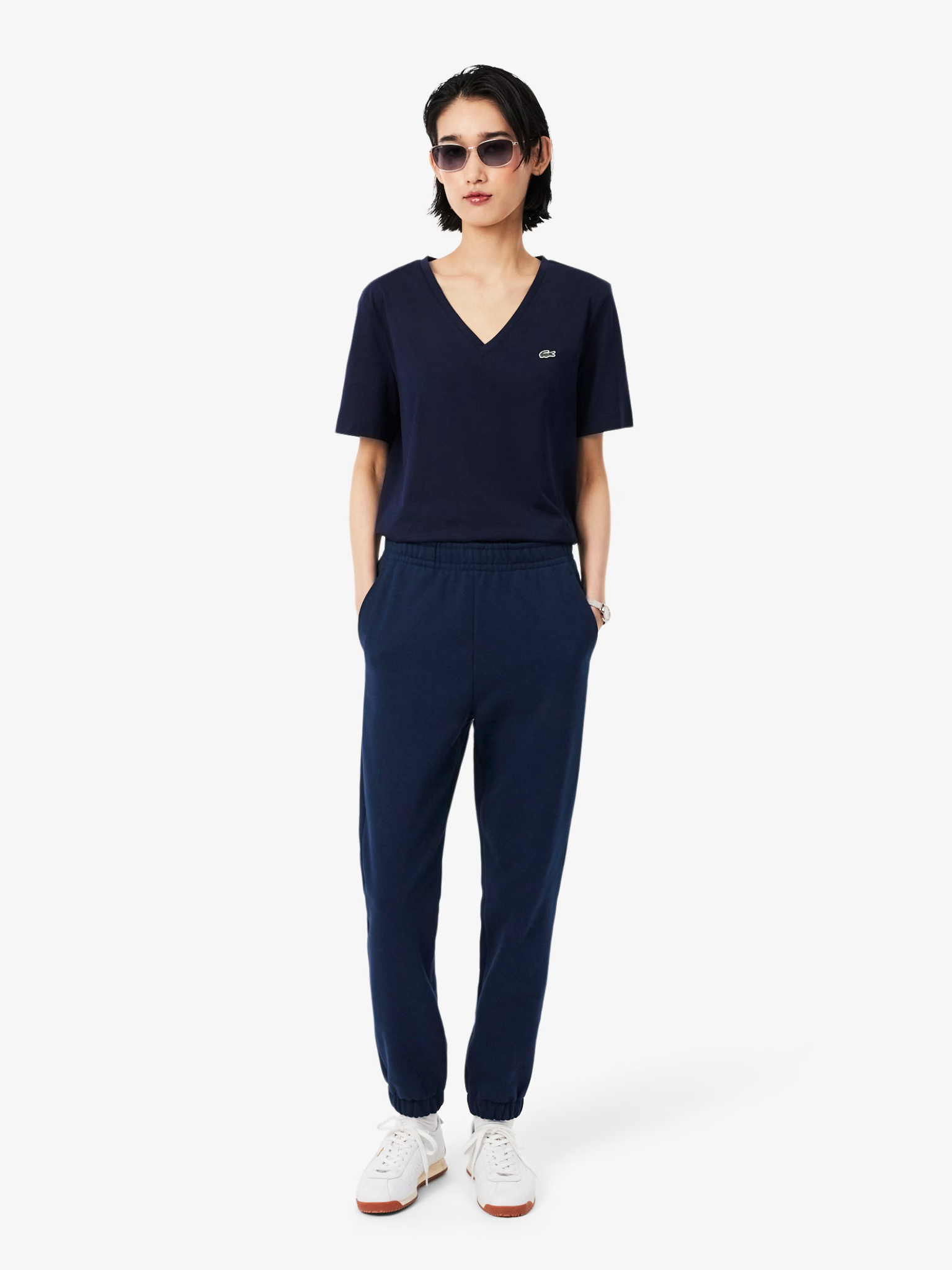 LACOSTE WOMEN Fleece Sweatpants Midnight Blue