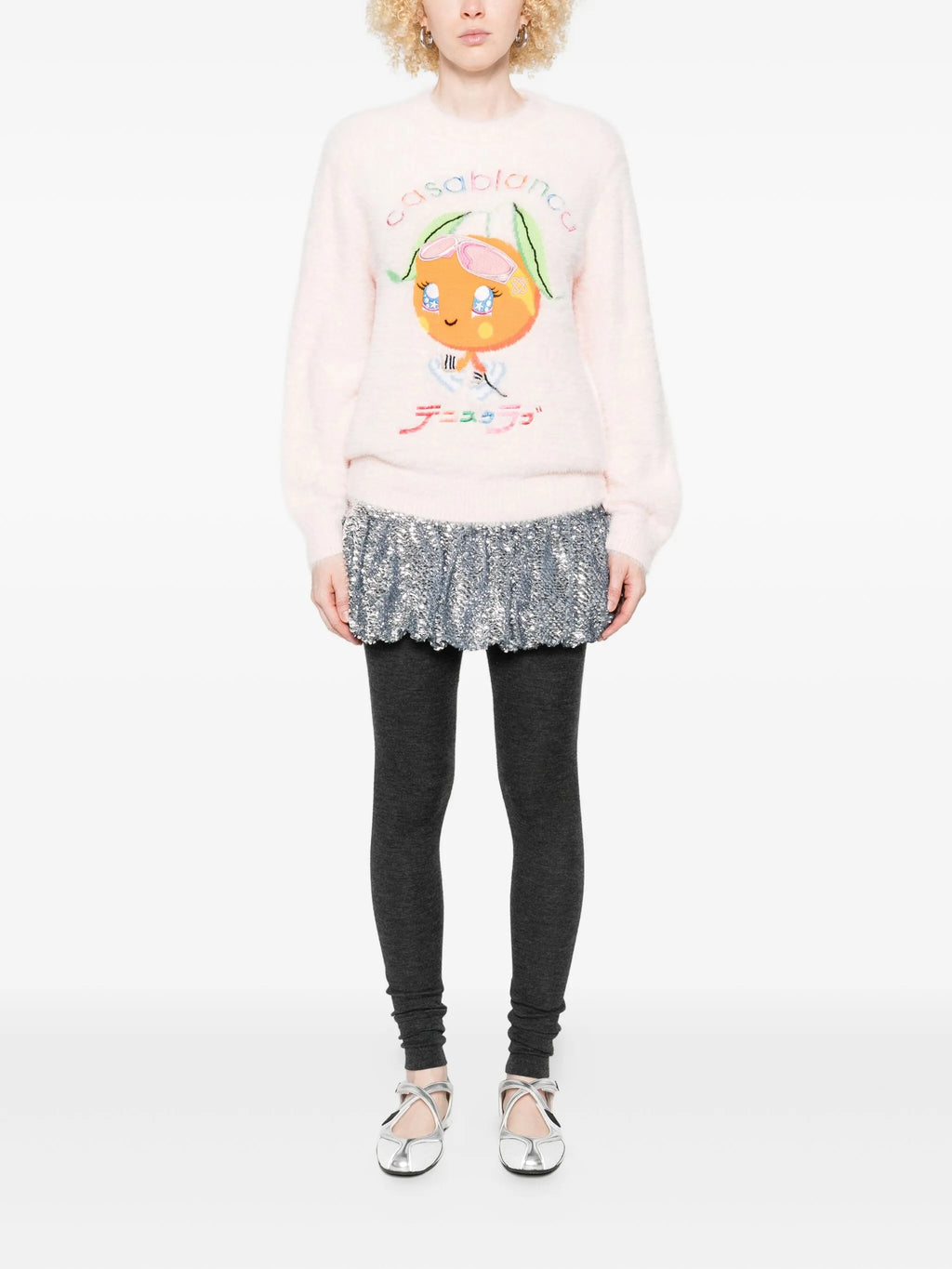 CASABLANCA WOMEN Kawaii Orange Sweatshirt Pink