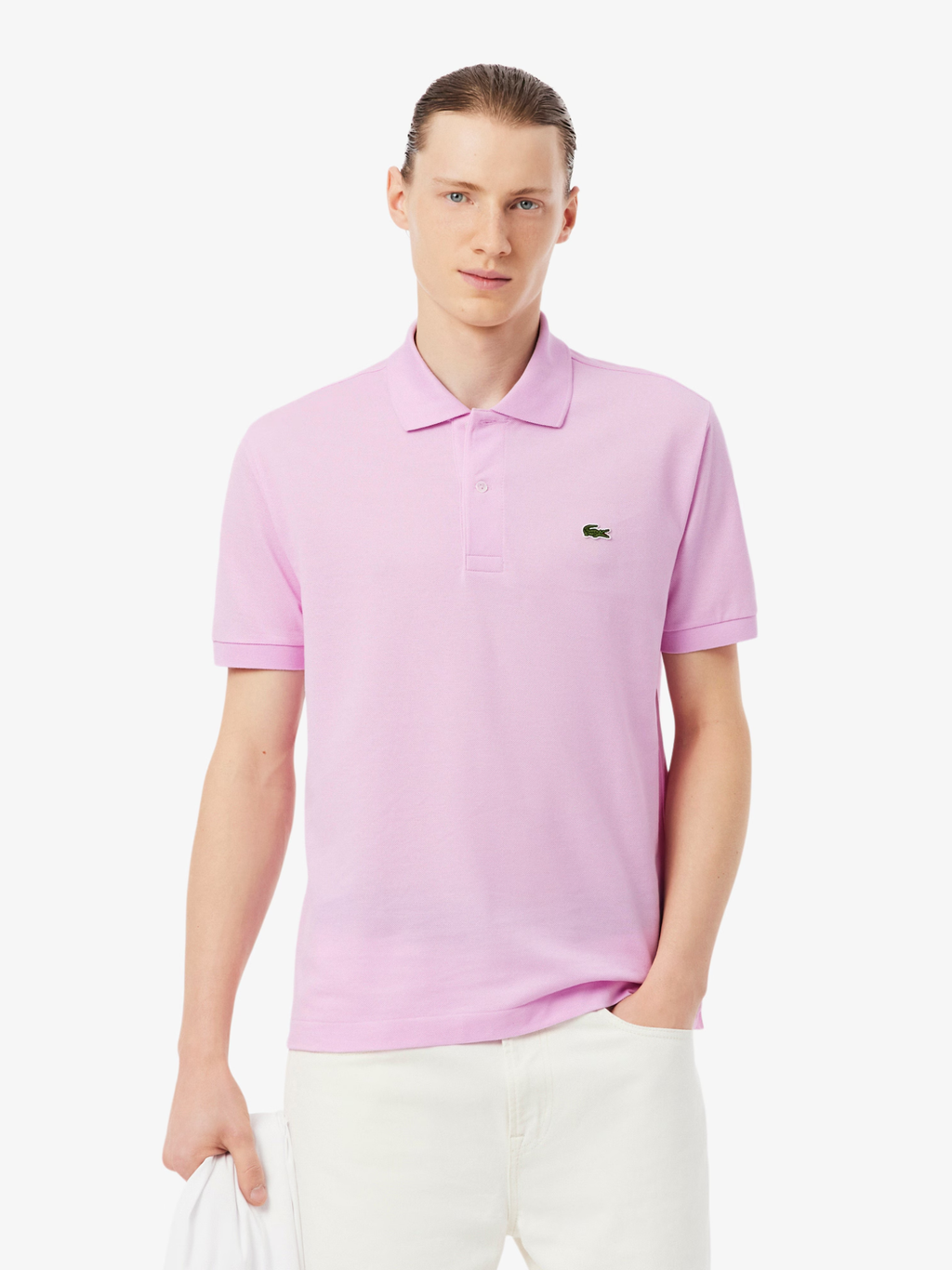 LACOSTE Classic Fit L.12.12 Original Polo Shirt Pink