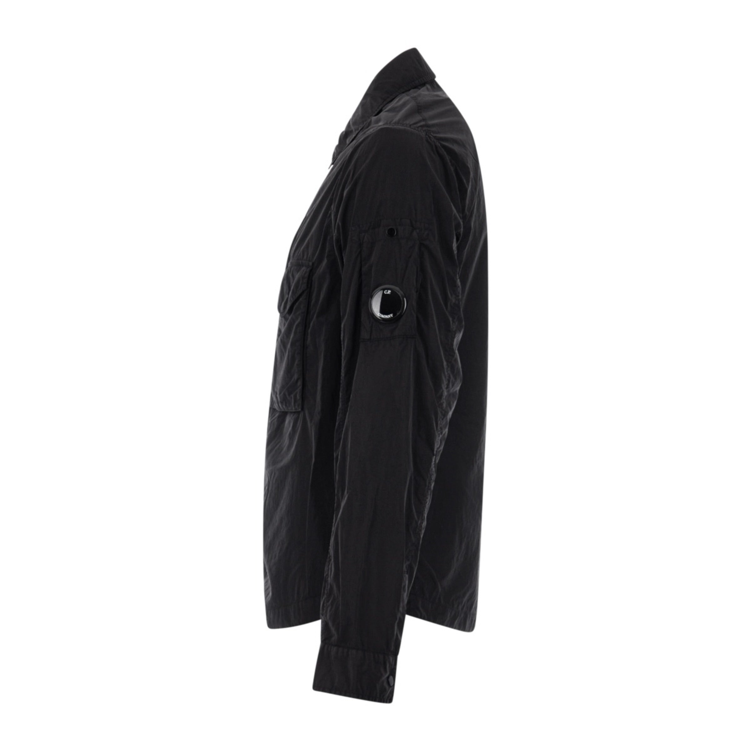 Cp Company 041A Chrome-R Overshirt In Black