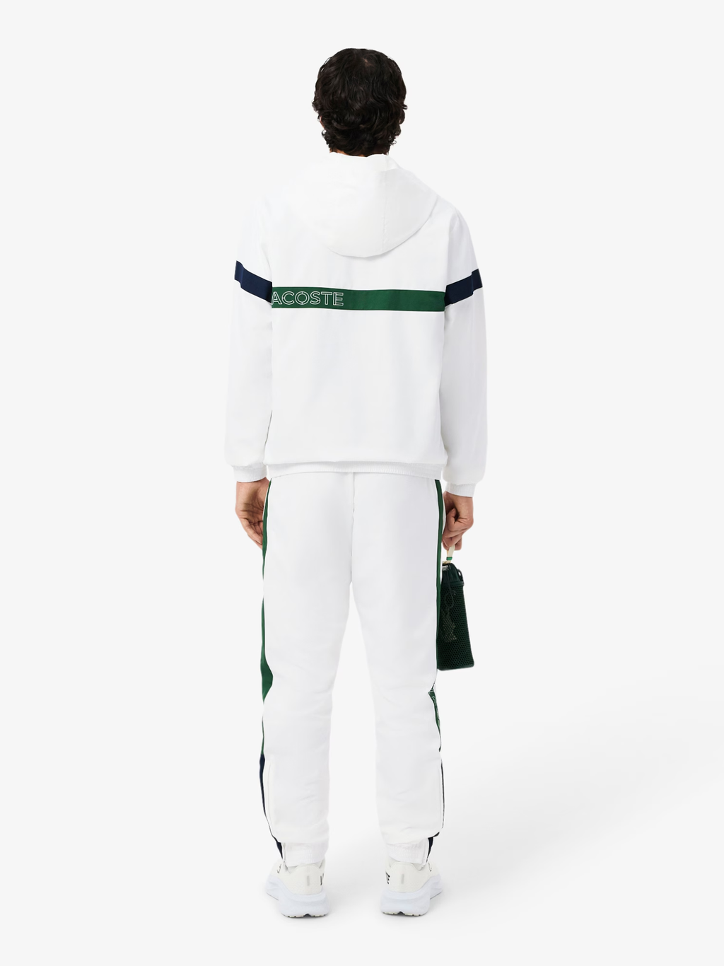 LACOSTE Sport Colour-Block Tracksuit White/Green