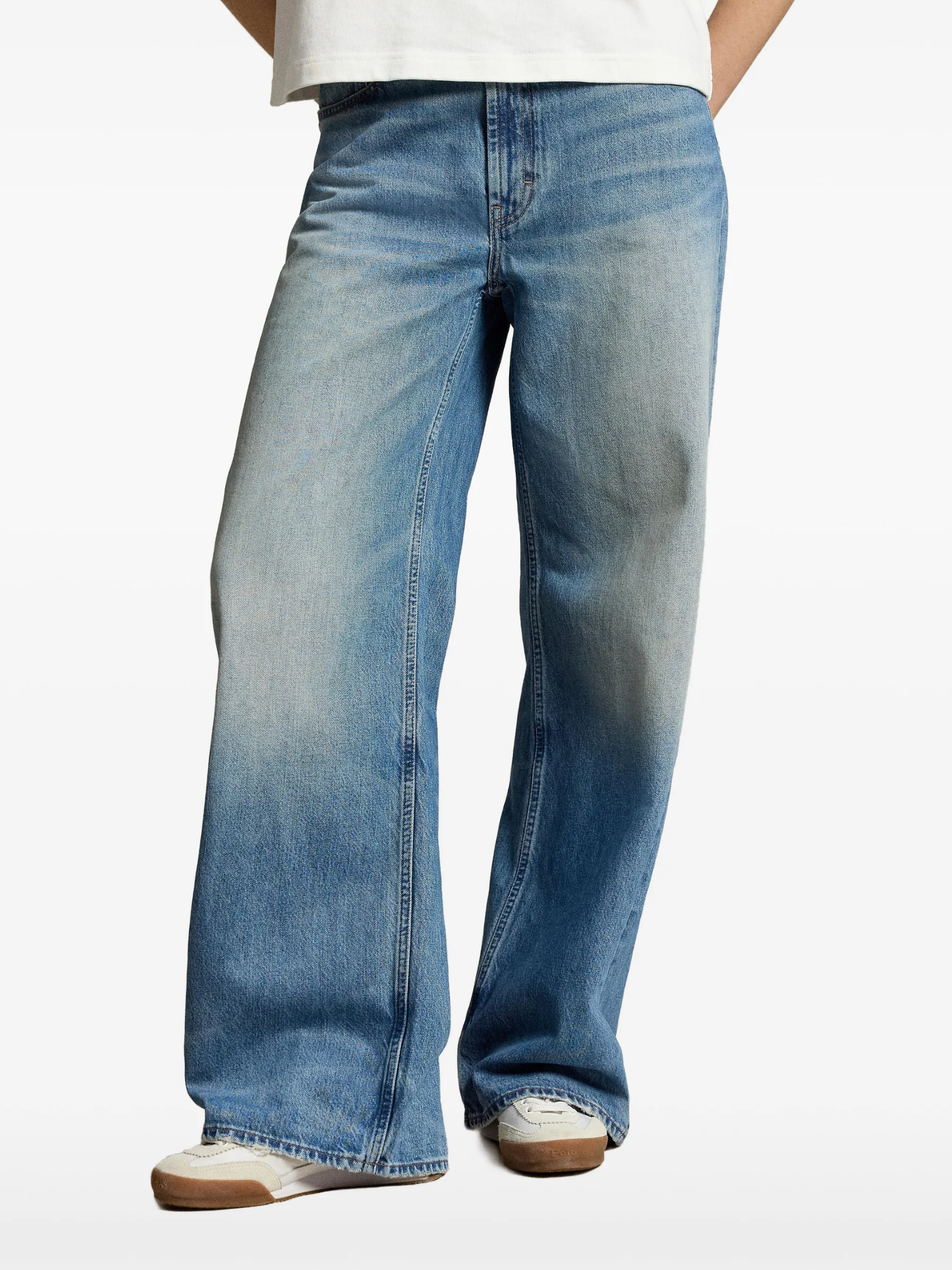 RALPH LAUREN WOMEN Relaxed Wide-leg Jeans Pali Wash