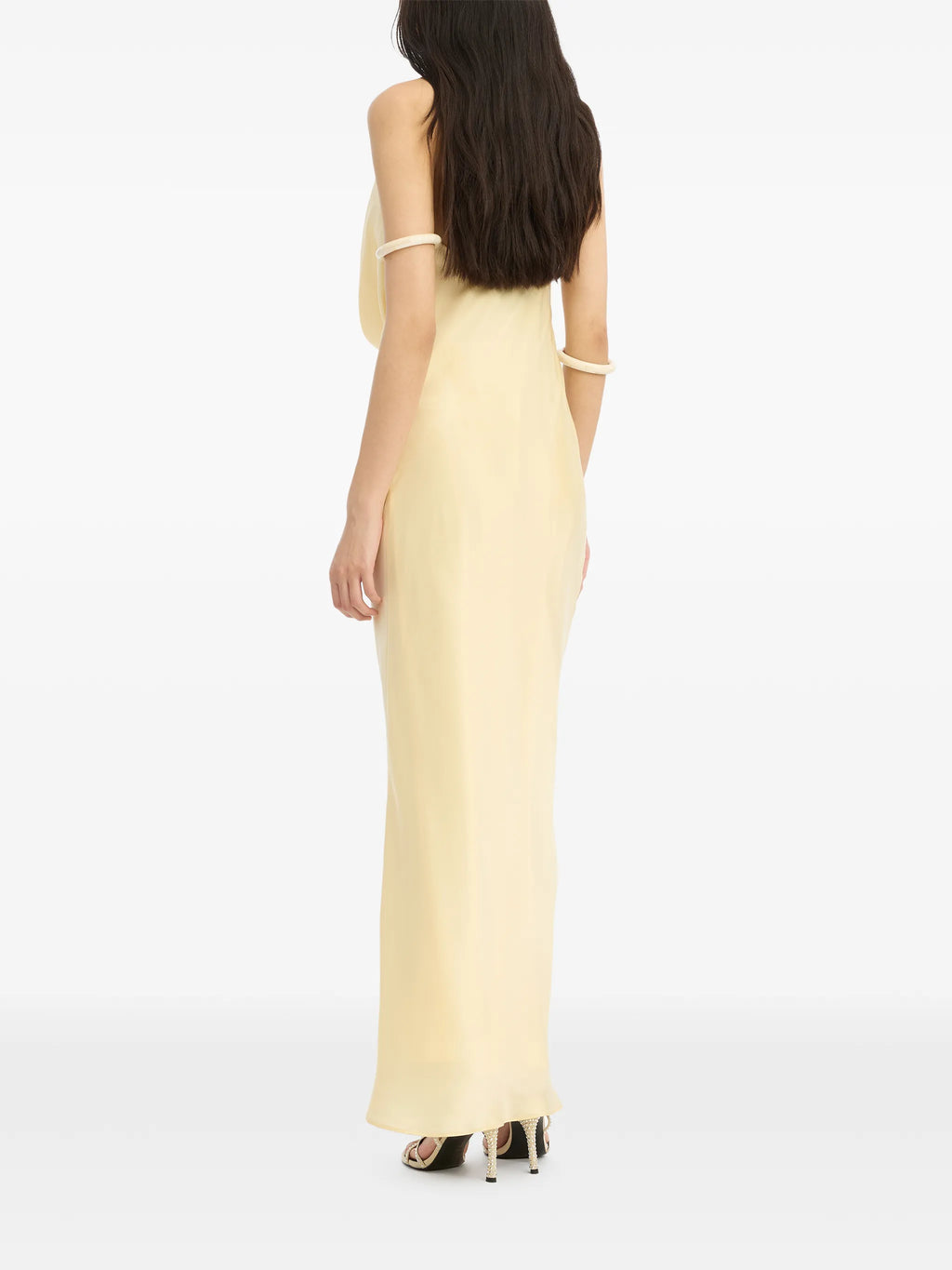 ROTATE BIRGER CHRISTENSEN WOMEN Chiffon Halter Dress Yellow