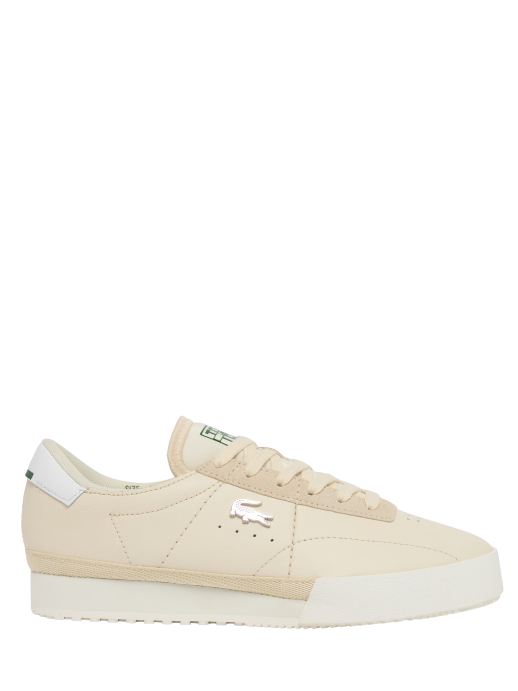 LACOSTE WOMEN Aura Leather Sneakers Off-White/White