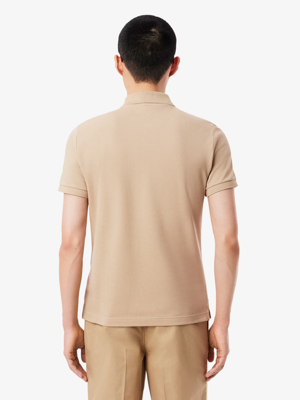 LACOSTE Slim Fit L.12.12 Piqué Polo Shirt Beige