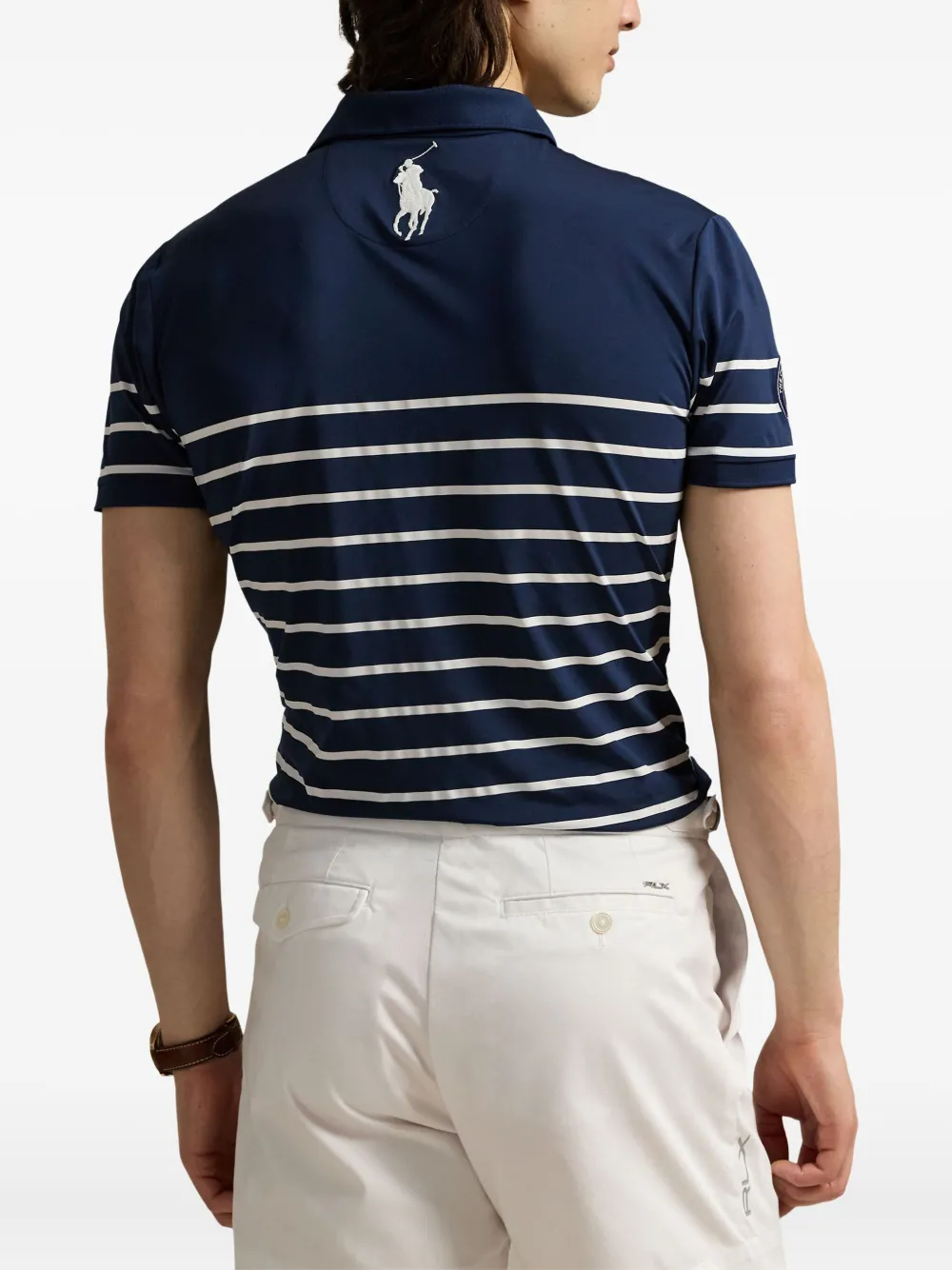 RALPH LAUREN Wimbledon Ballperson Polo Shirt Navy/White