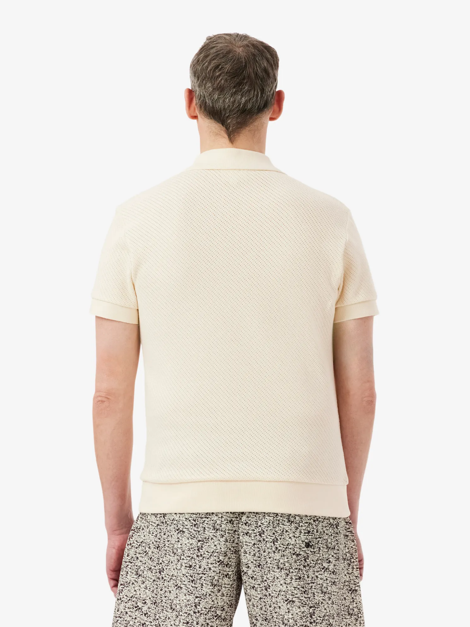 LACOSTE Regular Fit Lacy Cotton Polo Shirt Beige