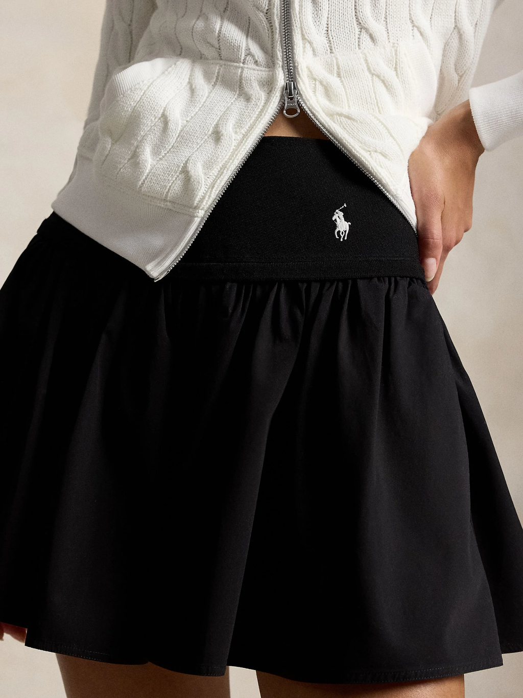 RALPH LAUREN WOMEN Mini A-Line Skirt Black