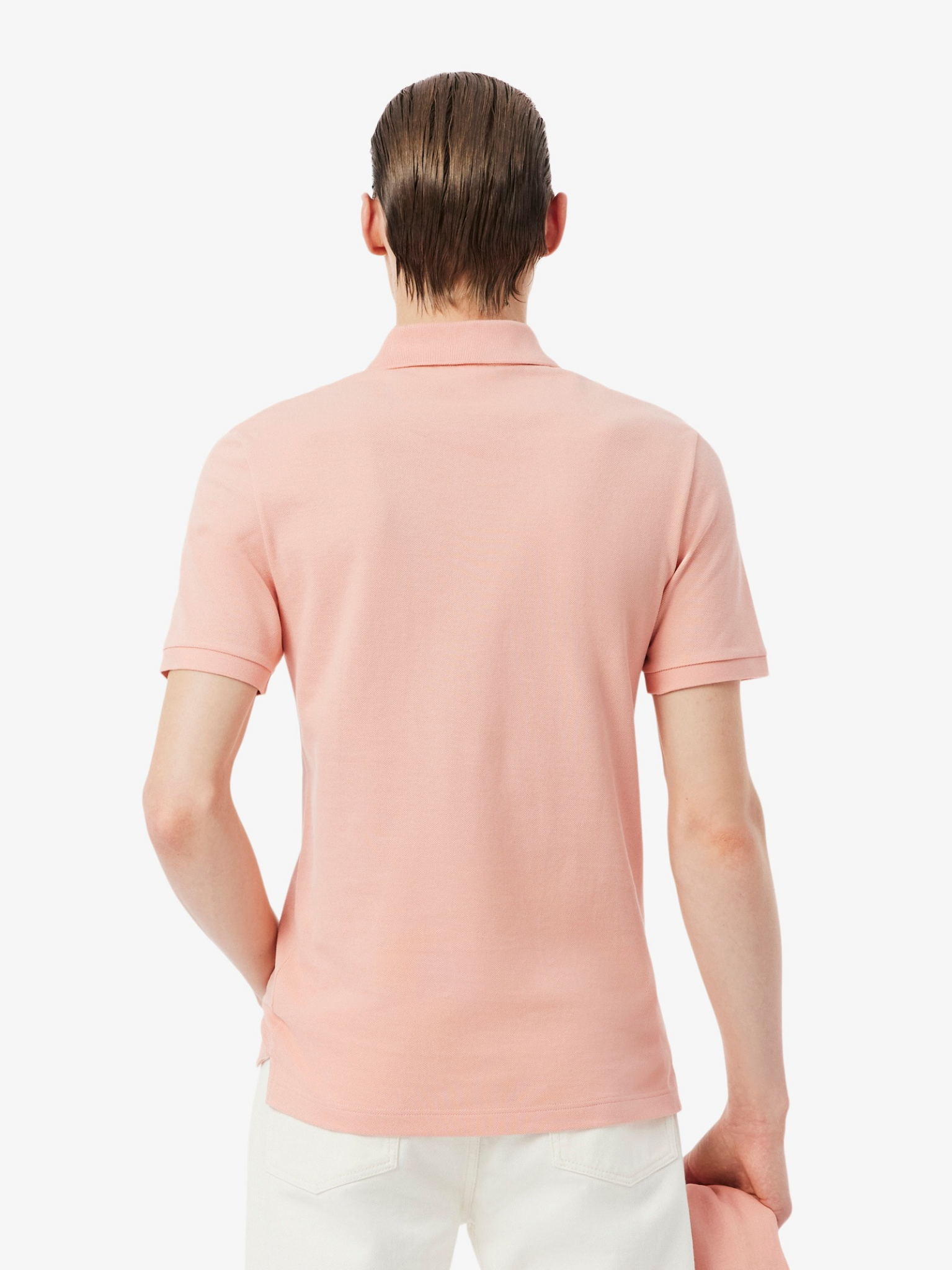 LACOSTE Slim Fit L.12.12 Original Polo Shirt Coral Pink