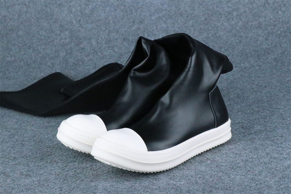 Rick Owens Wmns DRKSHDW Abstract Stockings Boot 'Black Milk'