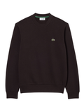 LACOSTE Fleece Crew Neck Sweatshirt Brown