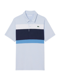 LACOSTE Ultra Dry Stretch Colour-Block Golf Polo Shirt Blue