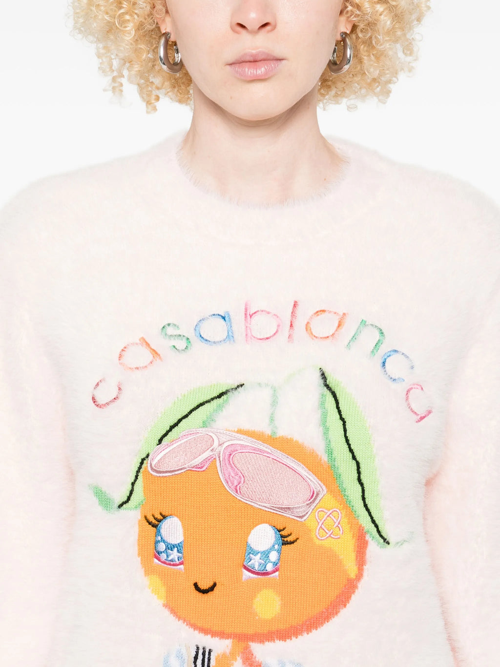 CASABLANCA WOMEN Kawaii Orange Sweatshirt Pink