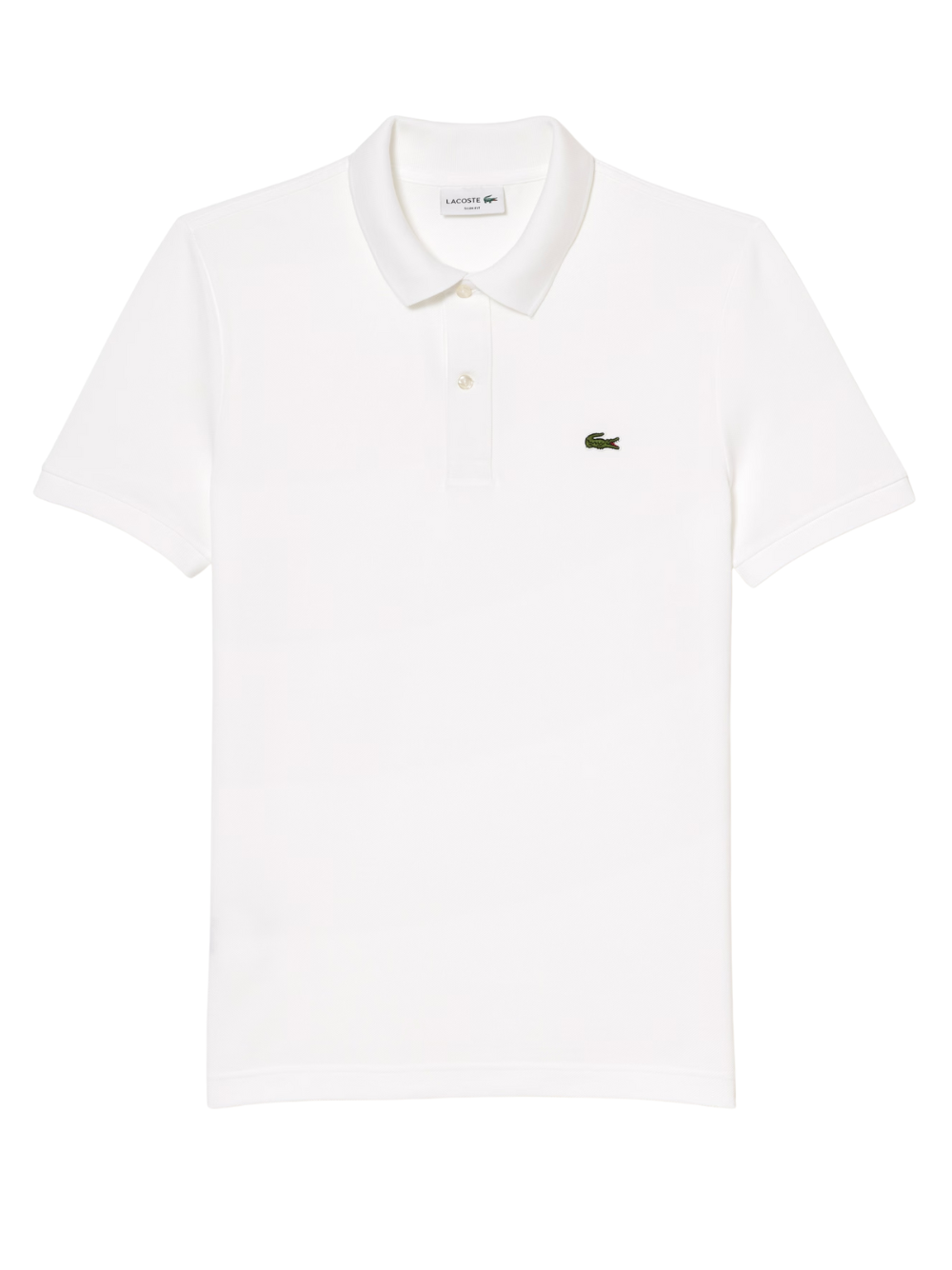 LACOSTE Slim Fit L.12.12 Piqué Polo Shirt White