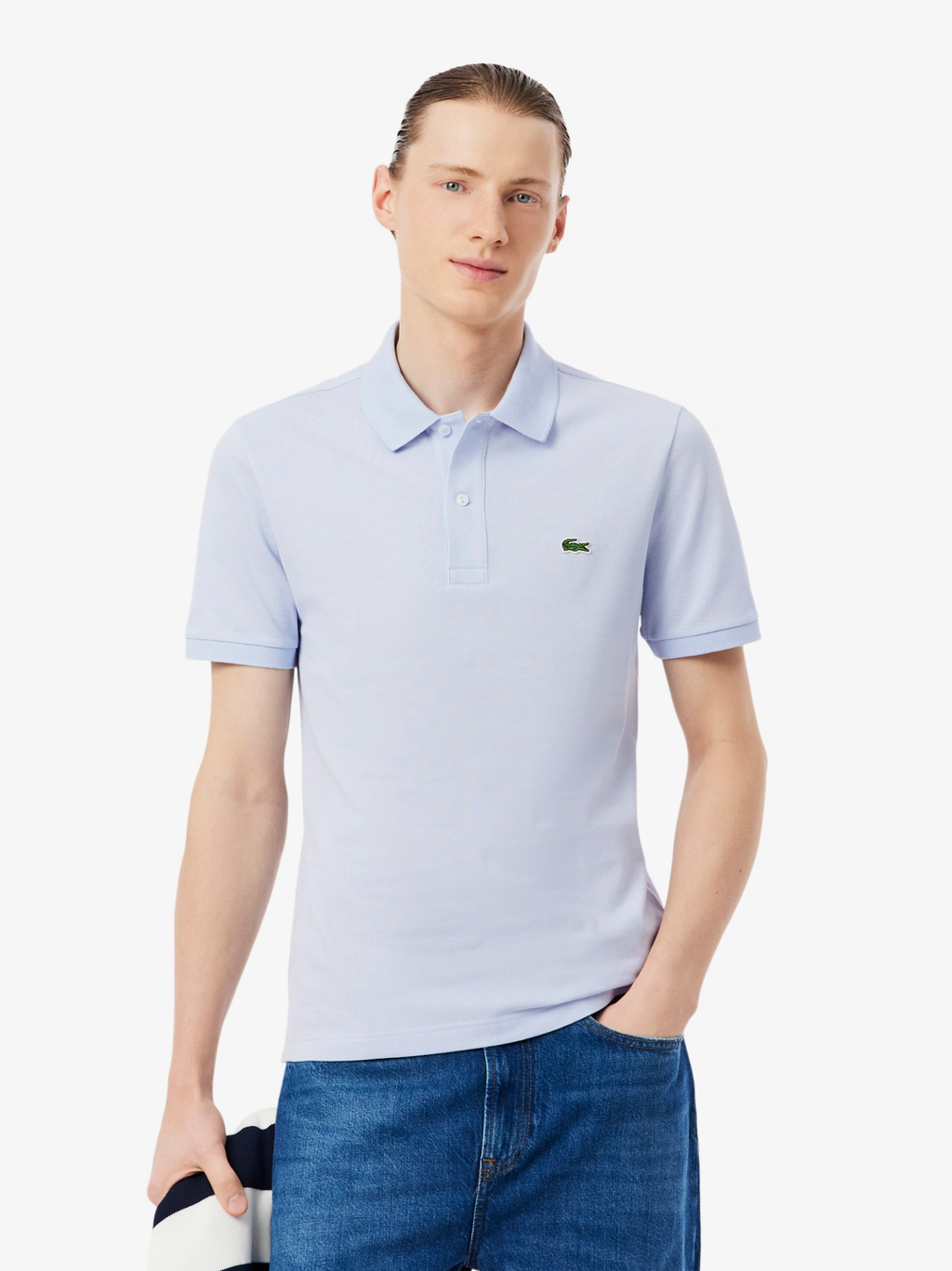 LACOSTE Slim Fit L.12.12 Original Polo Shirt Light Blue