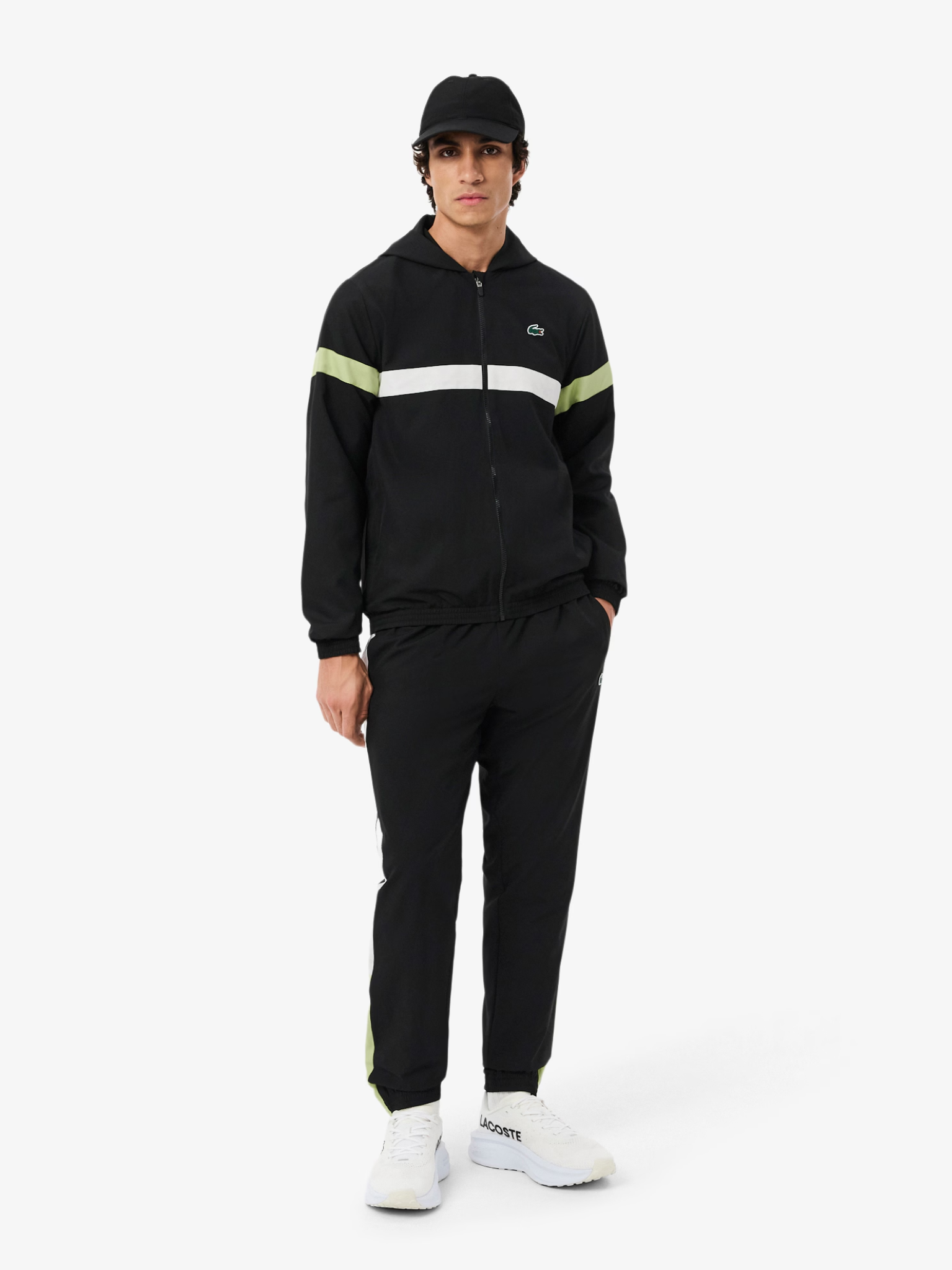 LACOSTE Sport Colour-Block Tracksuit Black