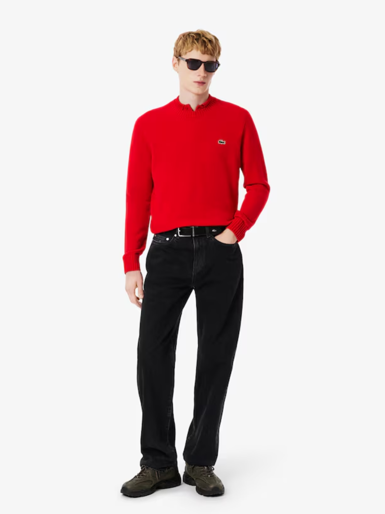LACOSTE 5 Pocket Straight Cut Jeans Grey