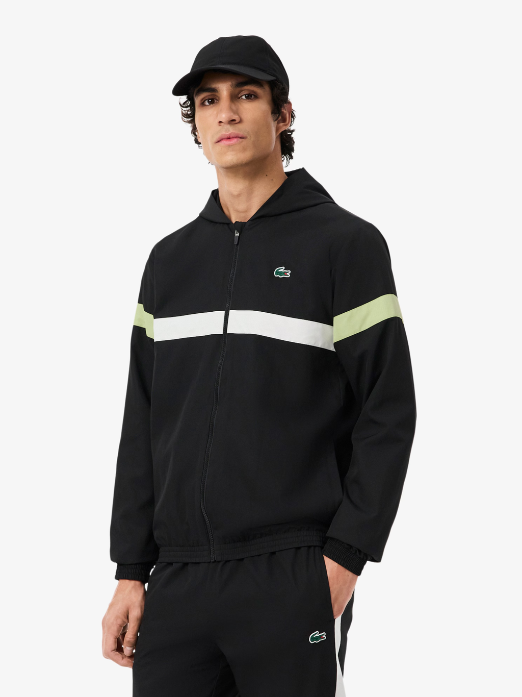 LACOSTE Sport Colour-Block Tracksuit Black