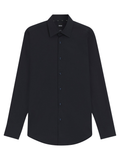 BOSS Slim-Fit Shirt In Easy-Iron Stretch-Cotton Poplin Dark Blue