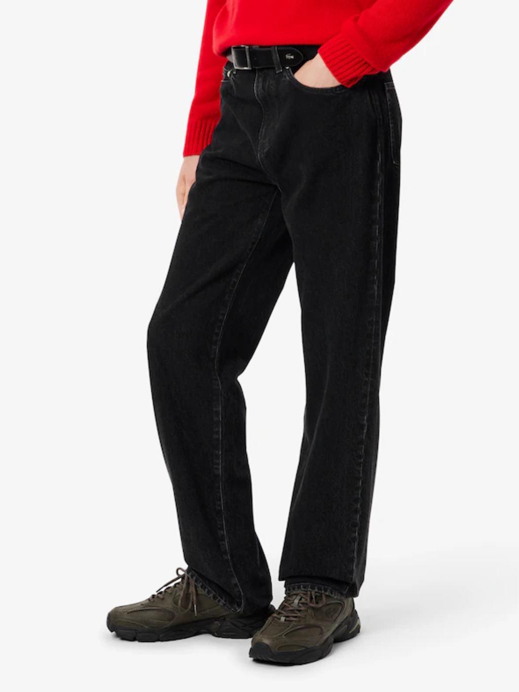 LACOSTE 5 Pocket Straight Cut Jeans Grey