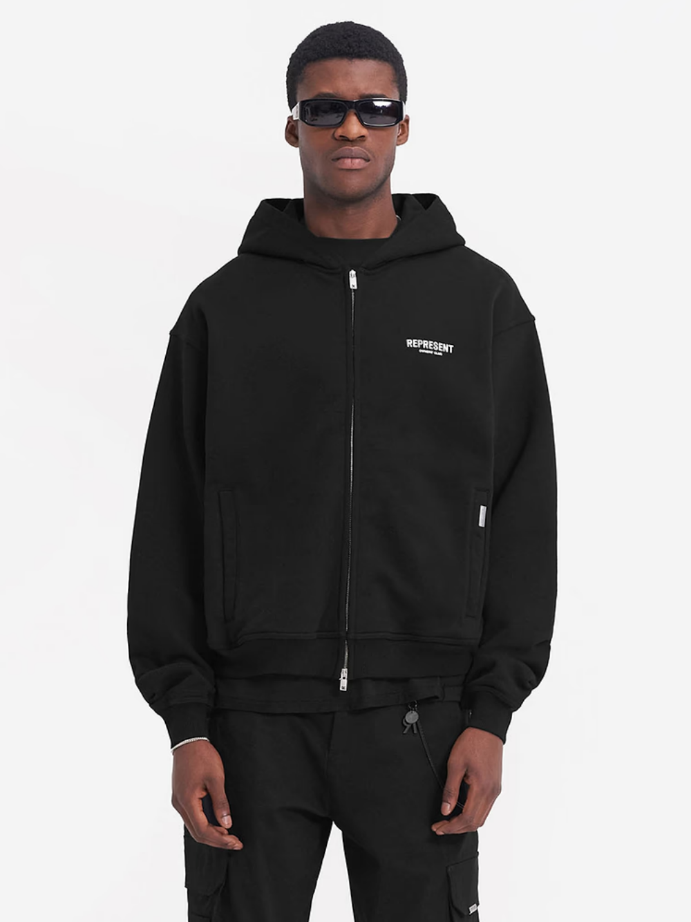 REPRESENT Owners Club Zip Hoodie Black