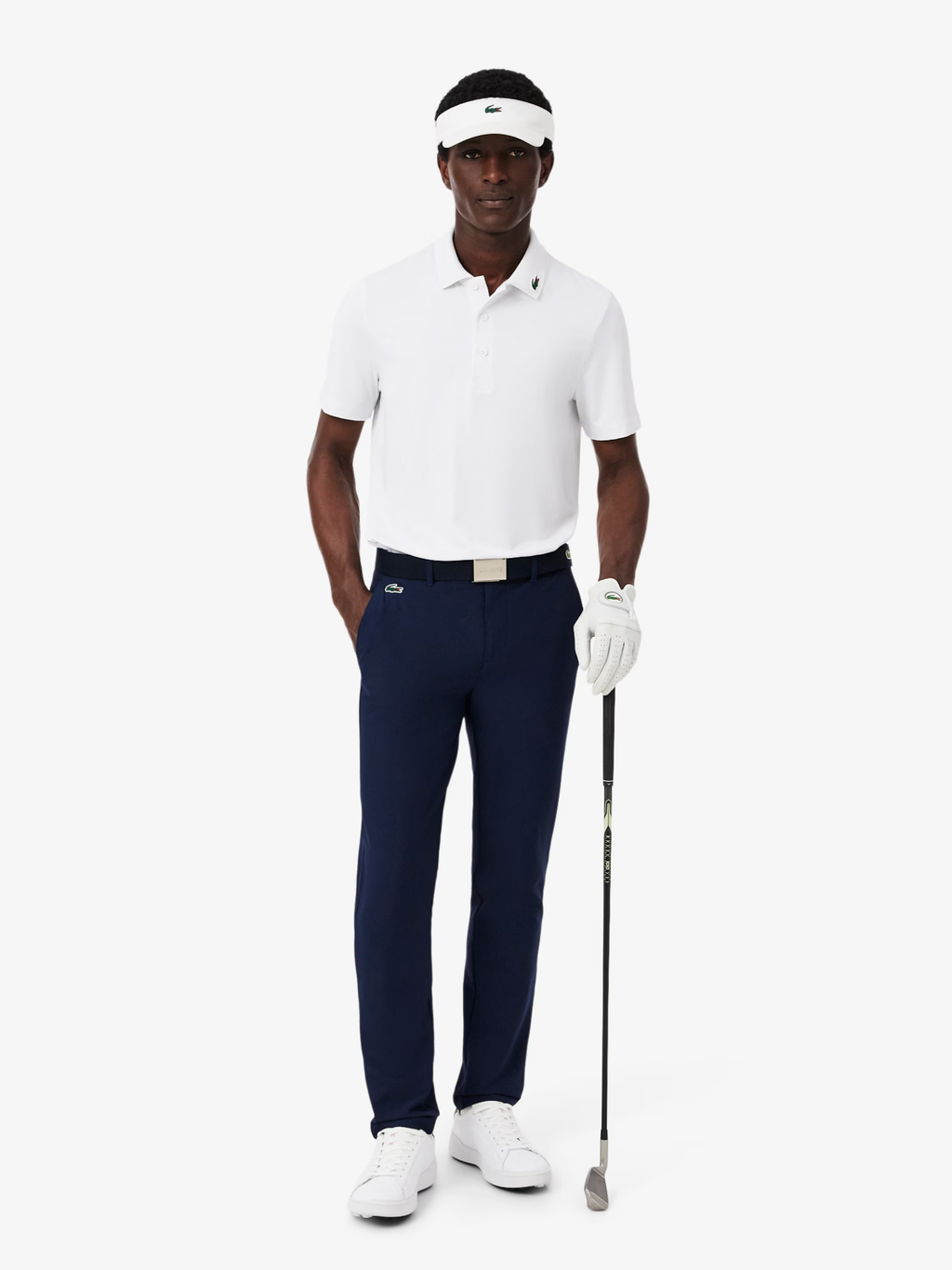 LACOSTE Ultra Dry Stretch Golf Polo Shirt White