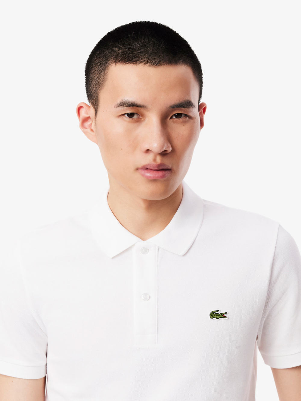 LACOSTE Slim Fit L.12.12 Piqué Polo Shirt White