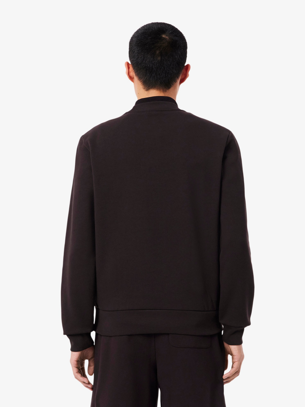 LACOSTE Fleece Crew Neck Sweatshirt Brown