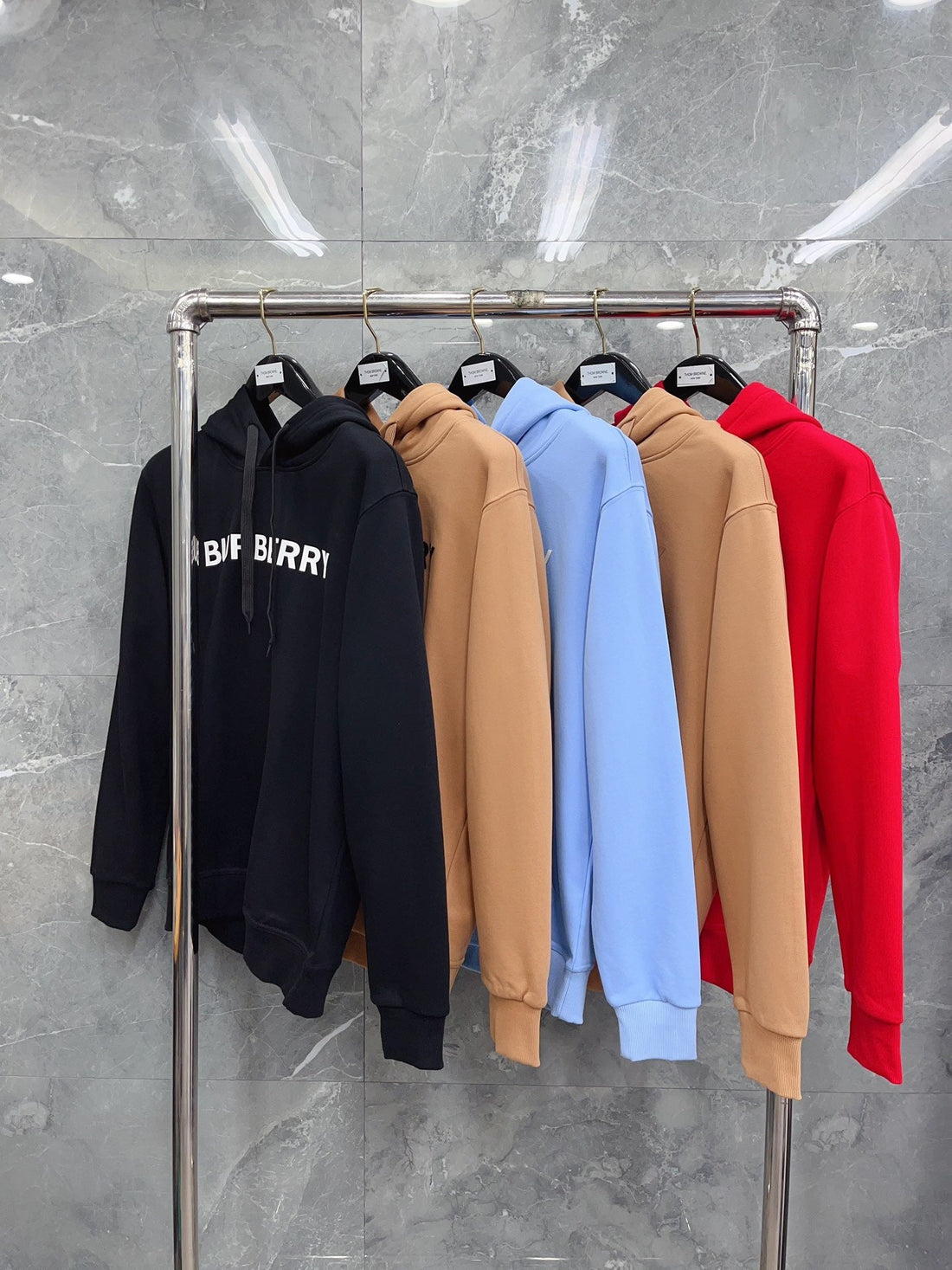 Black, Khaki, Blue and Red Hoodie