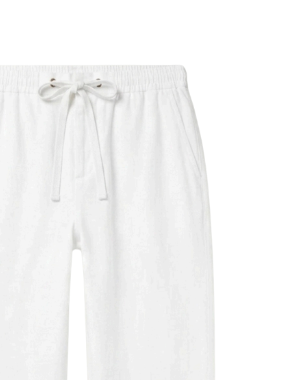 AMÉLIE CHARME Linen Trousers White
