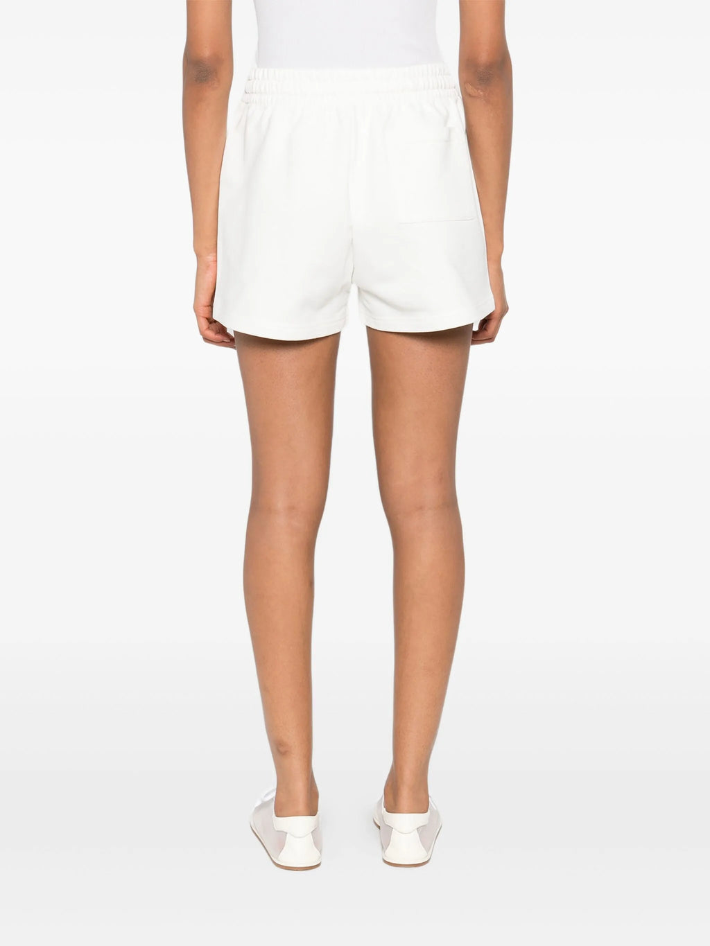CASABLANCA WOMEN Orange Mascot Sweatshorts Off-White