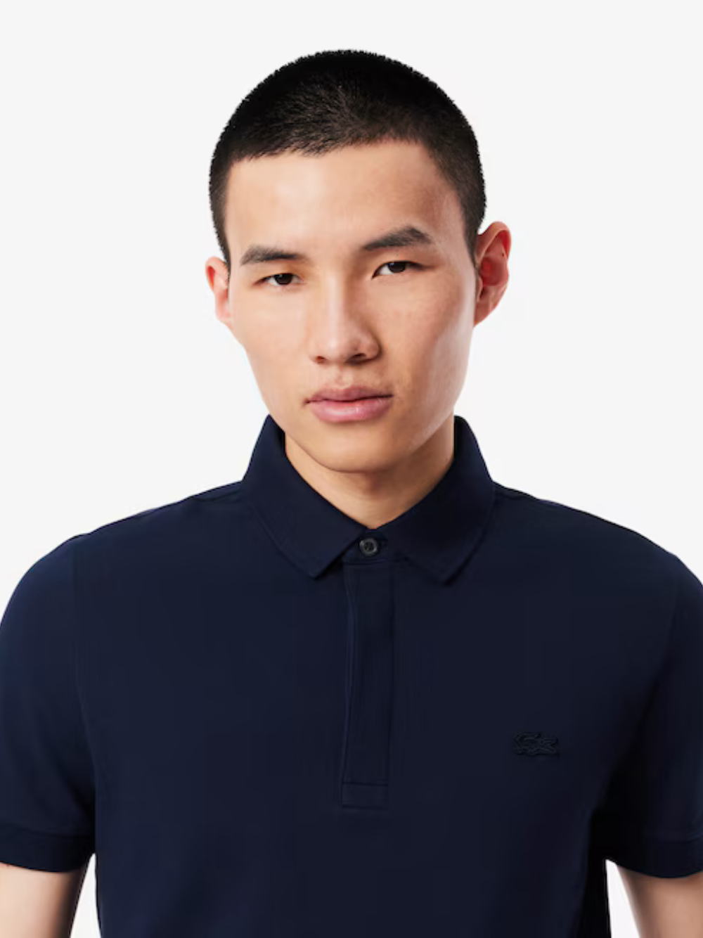 LACOSTE Regular Fit Paris Stretch Piqué Polo Shirt Midnight Blue