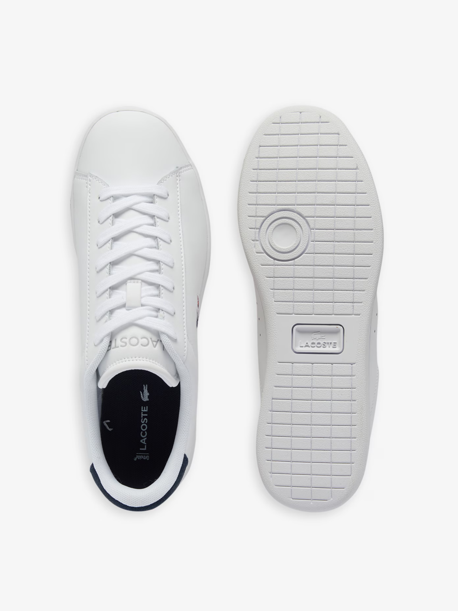 LACOSTE Carnaby Set Leather Sneakers White/Navy/Red