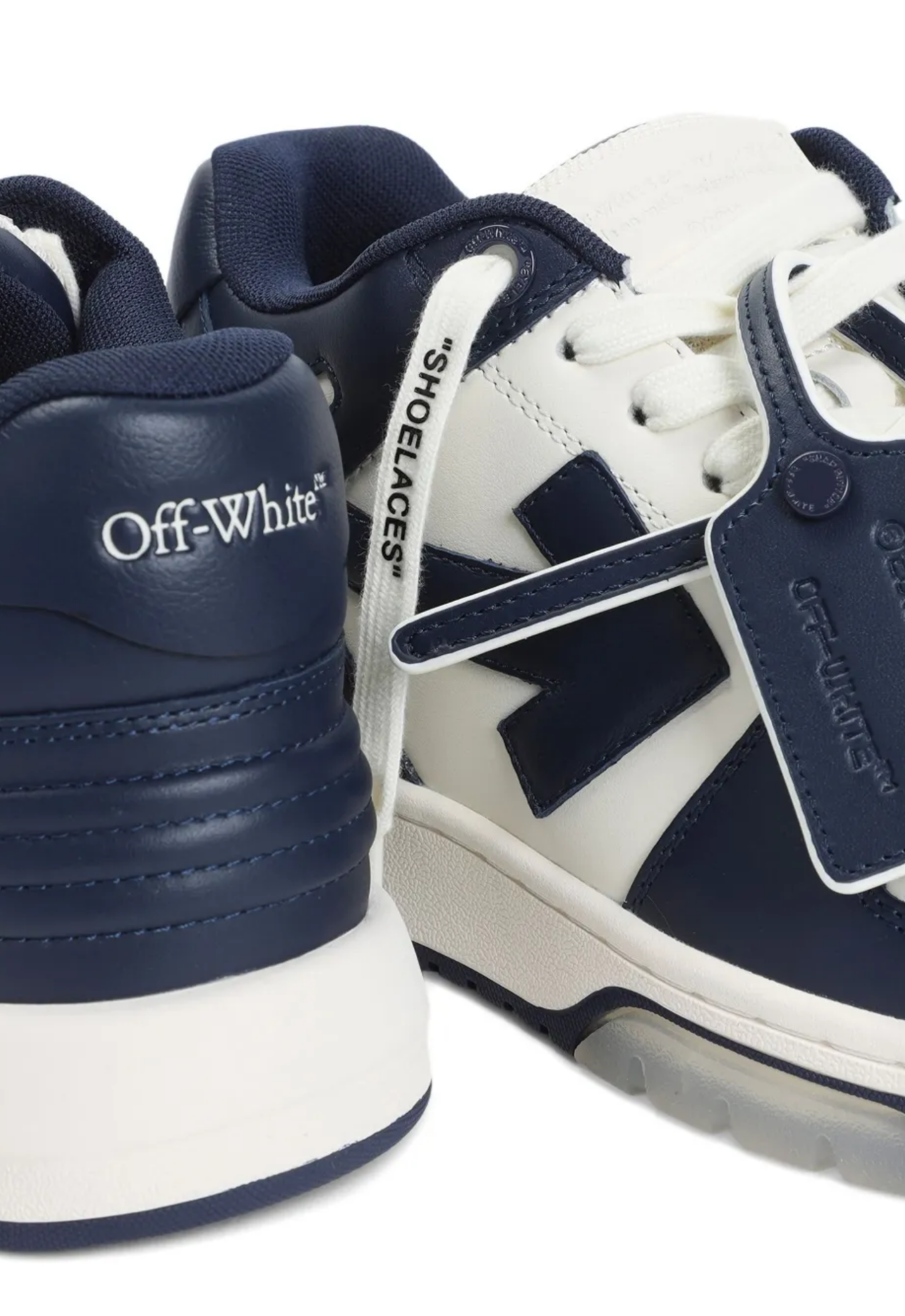 OFF WHITE MENS Out Of Office Sneakers Off White/Petrol Blue