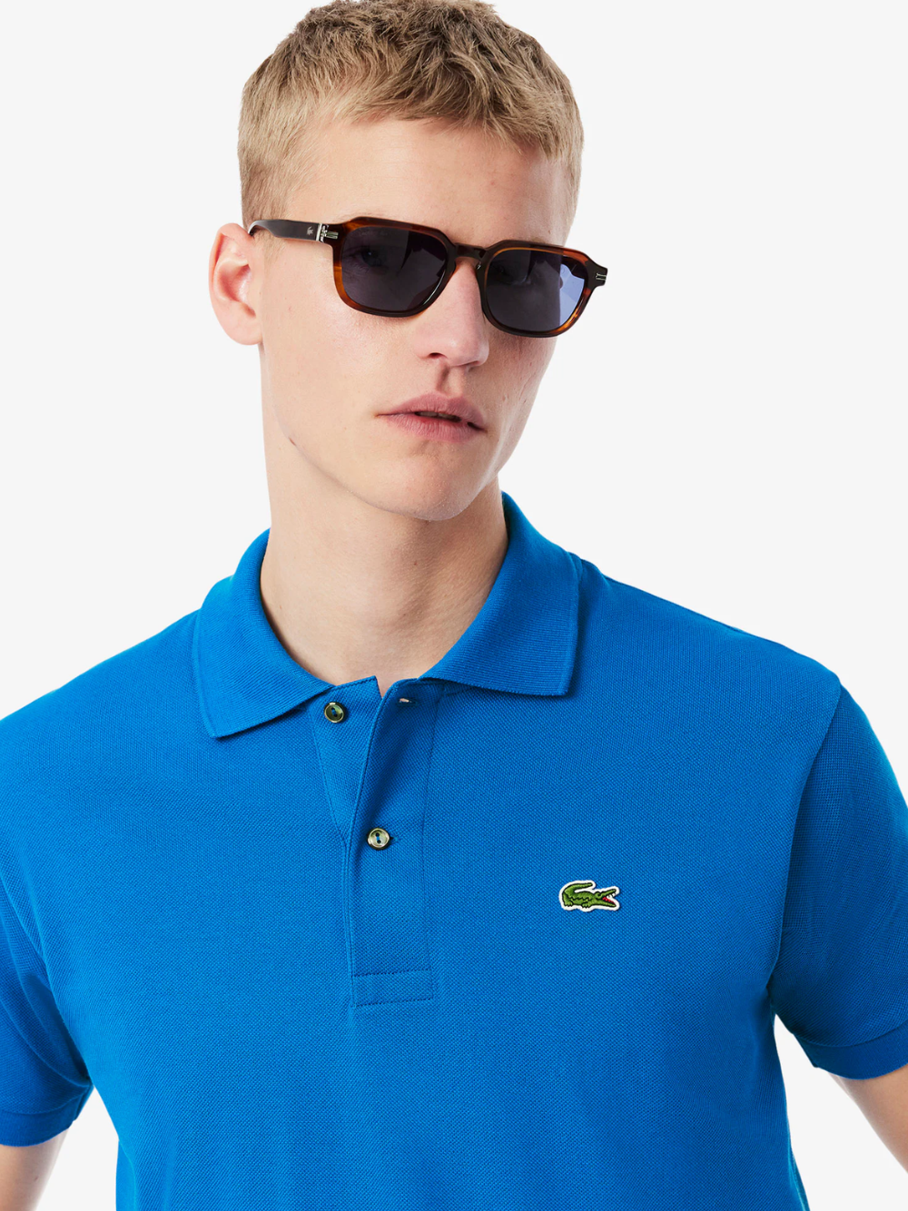 LACOSTE Classic Fit L.12.12 Original Polo Shirt Denim Blue